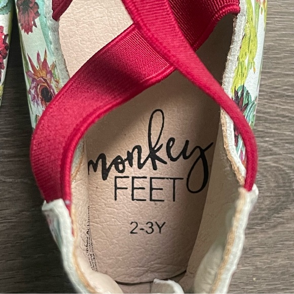 Monkey Feet Cactus Floral 2-3y Ballet Flats - Picture 7 of 10
